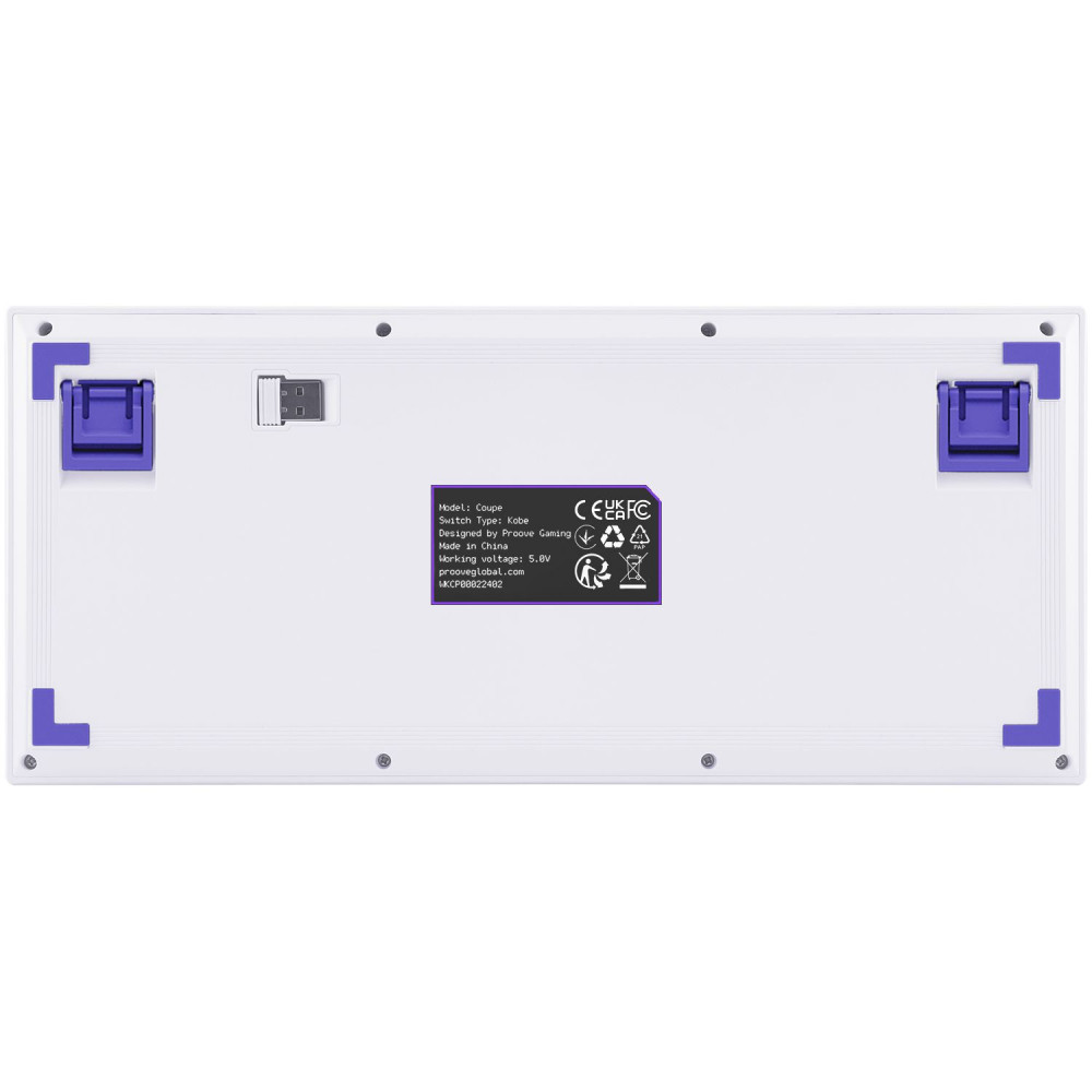 Бездротова клавіатура Proove Gaming Coupe (Ukraine Layout) black/purple (WKCP00022416) Чорний/фіолетовий на малюнкі №11