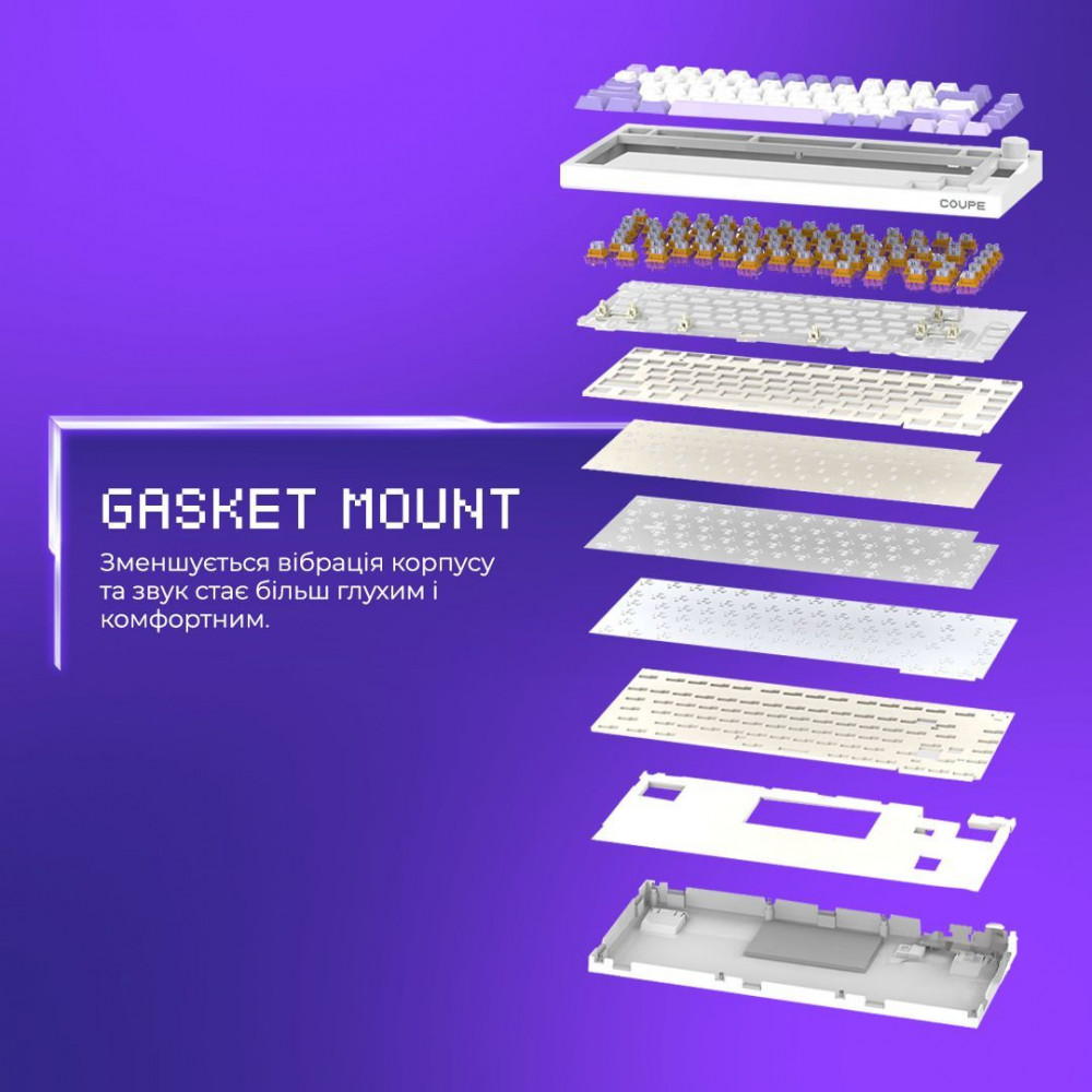 Беспроводная клавиатура Proove  Gaming Coupe (Ukraine Layout) - фото 13