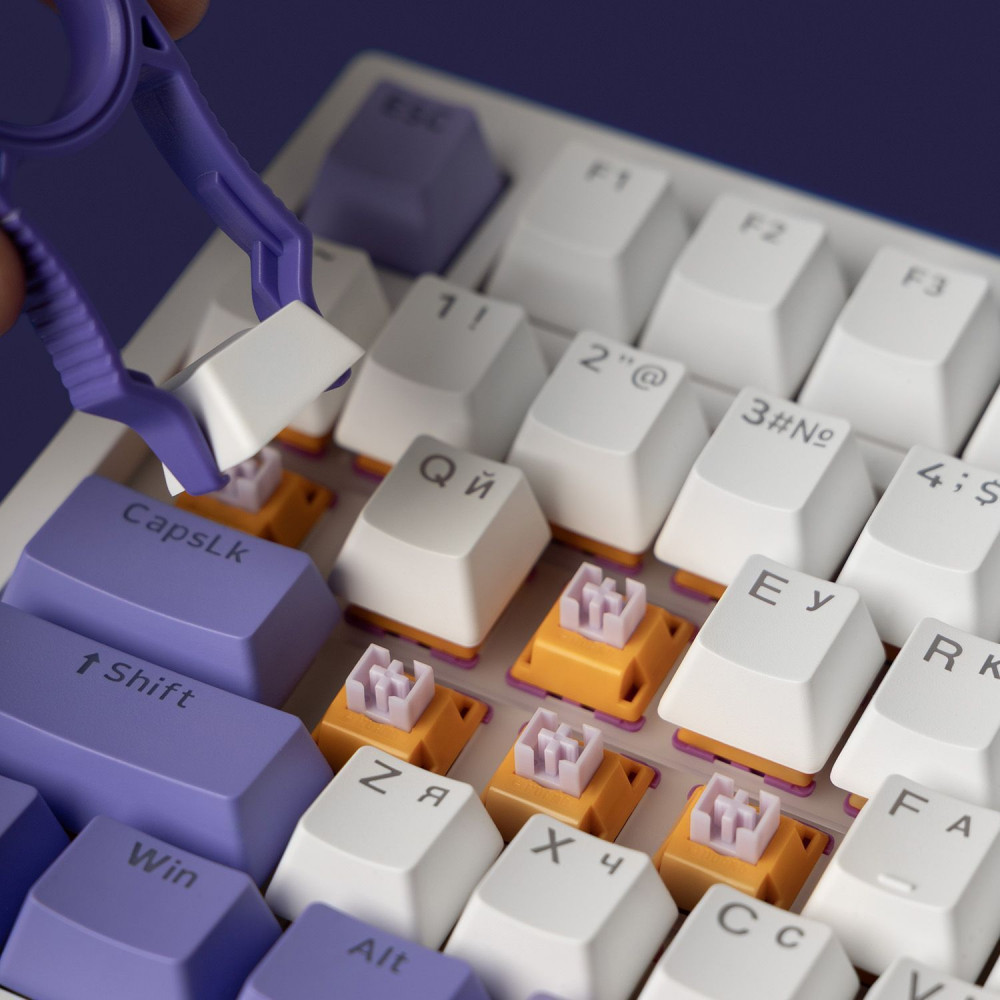 Бездротова клавіатура Proove Gaming Coupe (Ukraine Layout) black/purple (WKCP00022416) Чорний/фіолетовий на малюнкі №17