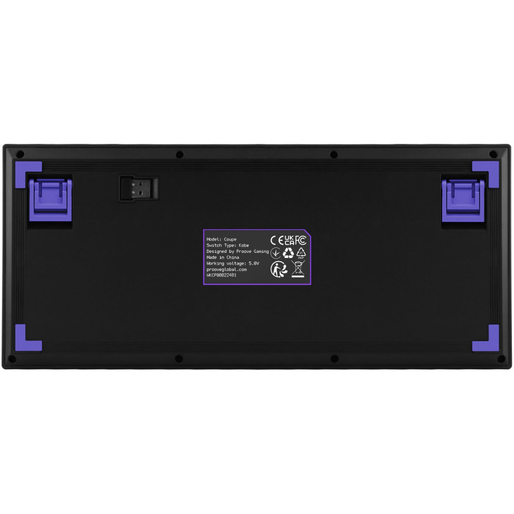 Бездротова клавіатура Proove Gaming Coupe (Ukraine Layout) black/purple (WKCP00022416) Чорний/фіолетовий на малюнкі №5
