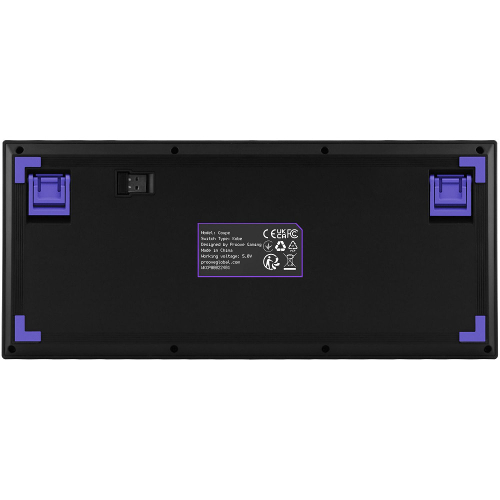Бездротова клавіатура Proove Gaming Coupe (Ukraine Layout) black/purple (WKCP00022416) Чорний/фіолетовий на малюнкі №8