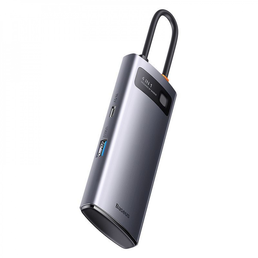 USB-Хаб Baseus Metal Gleam Series 4-in-1 (4xUSB3.0) — Придбати в Україні - фото 5