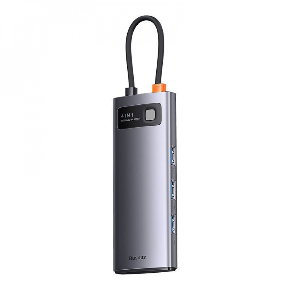 USB-Хаб Baseus Metal Gleam Series 4-in-1 (4xUSB3.0) — Придбати в Україні - фото 3