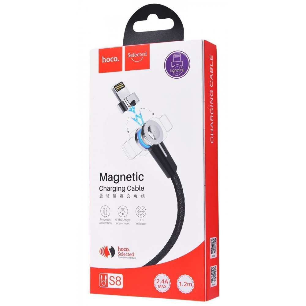 Cable Hoco S8 Magnetic Lightning (1.2m) - фото 1