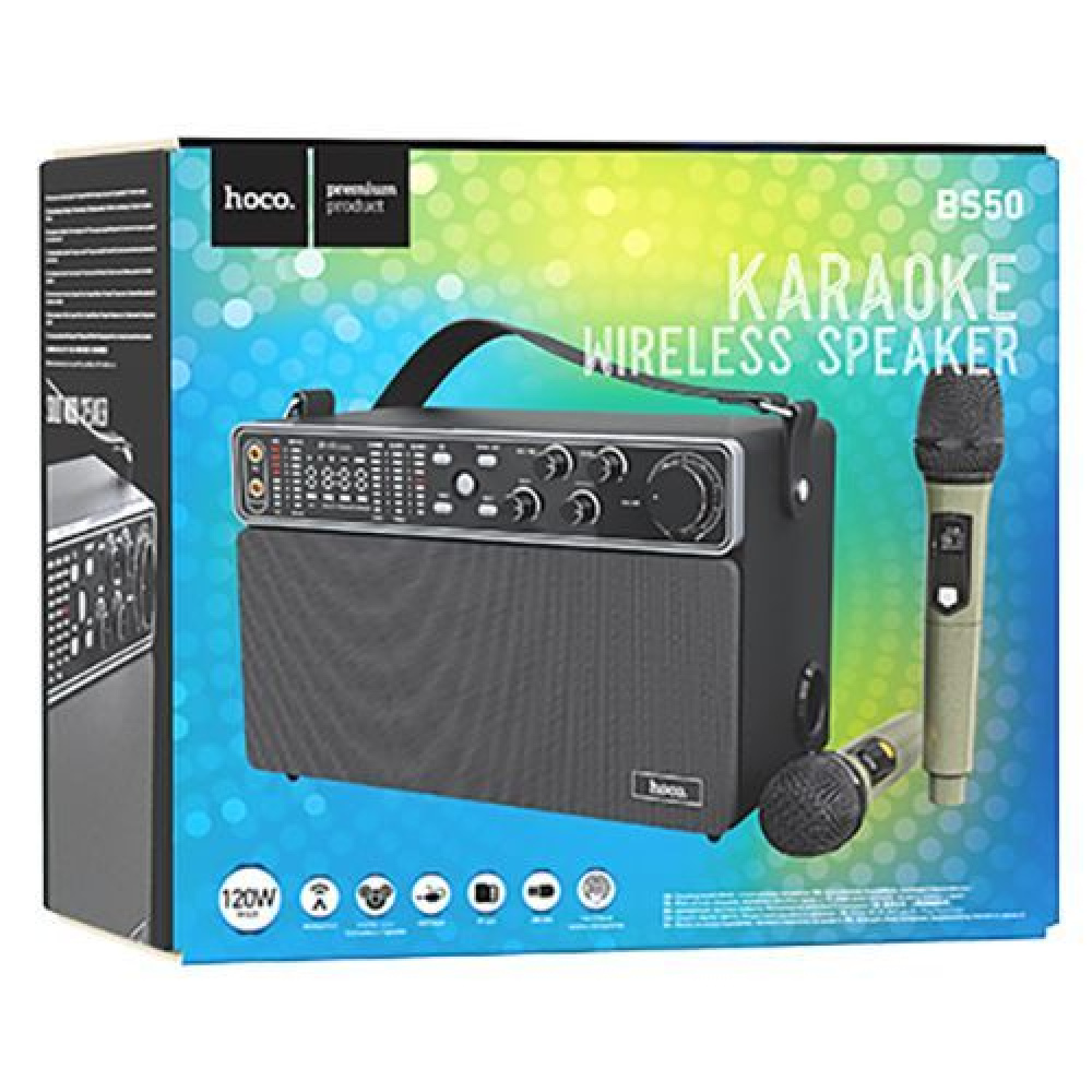 Портативна Акустика Hoco BS50 Chanter wireless double mic karaoke — Придбати в Україні