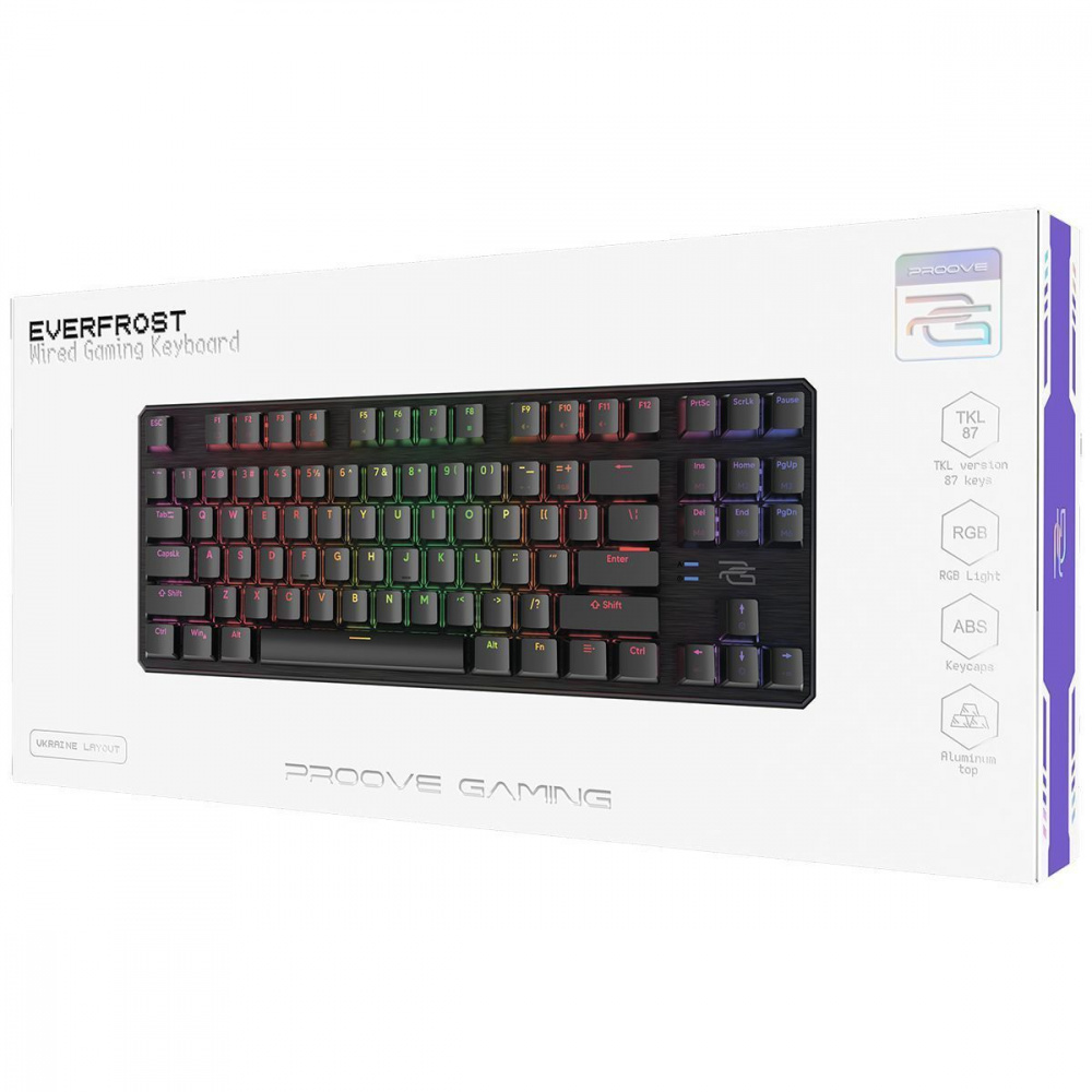 Игровая механическая клавиатура Proove Gaming Everfrost (Ukraine Layout) - фото 1