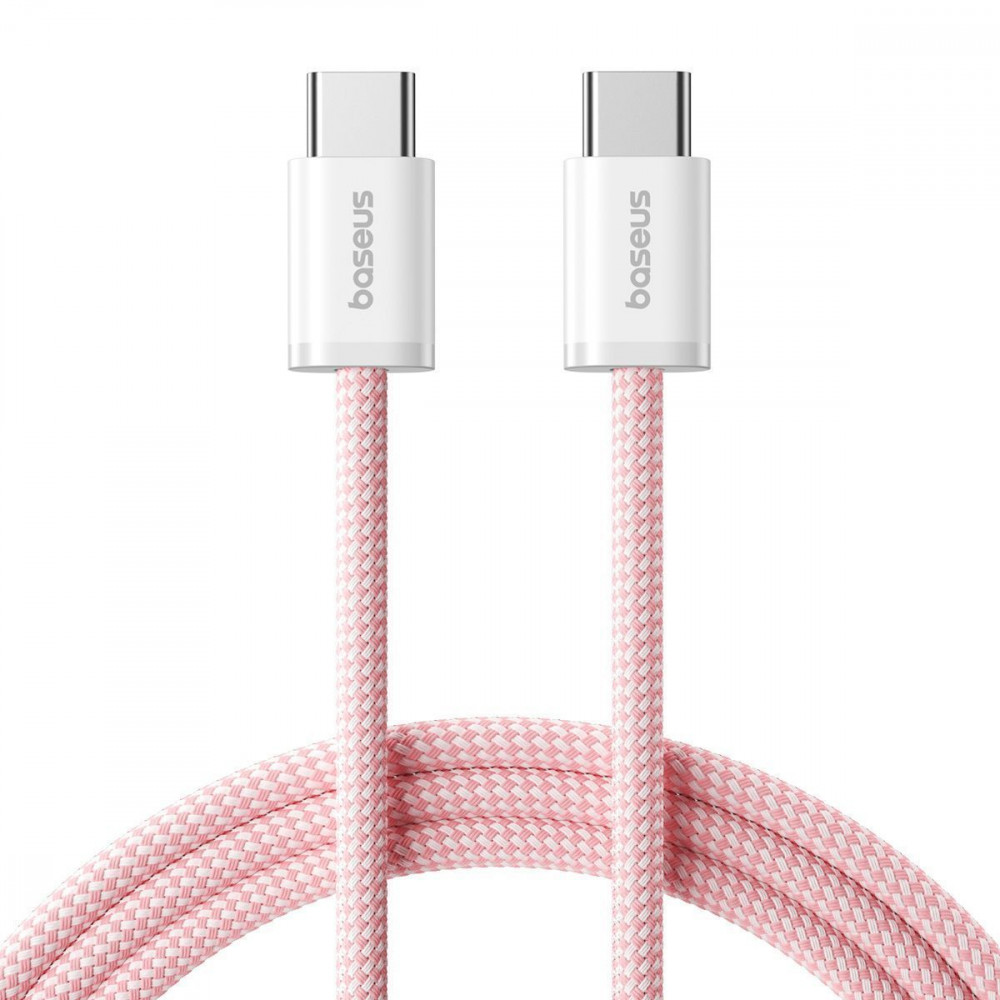Кабель Baseus Dynamic 4 Fast Charging Type-C to Type-C 100W (1m) pink на картинке №1