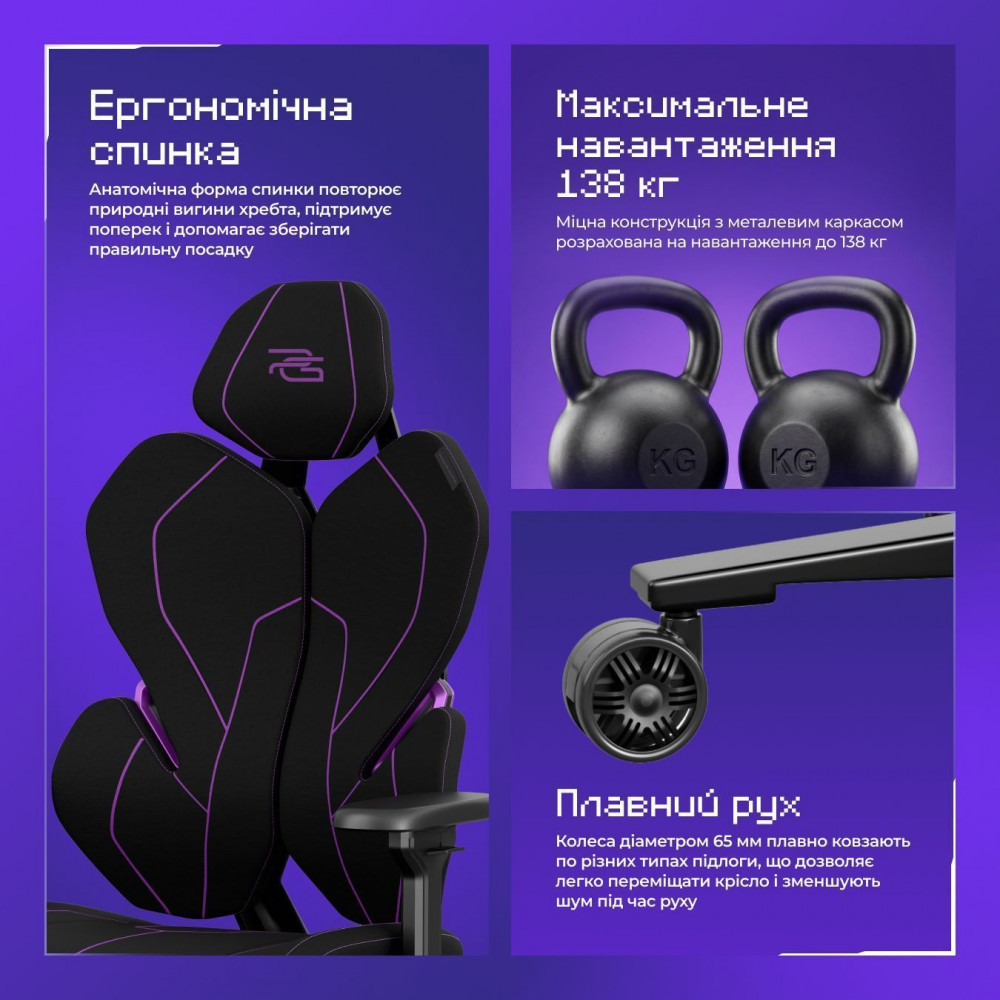 Ергономічне ігрове крісло Proove Gaming Respawn — Придбати в Україні - фото 4