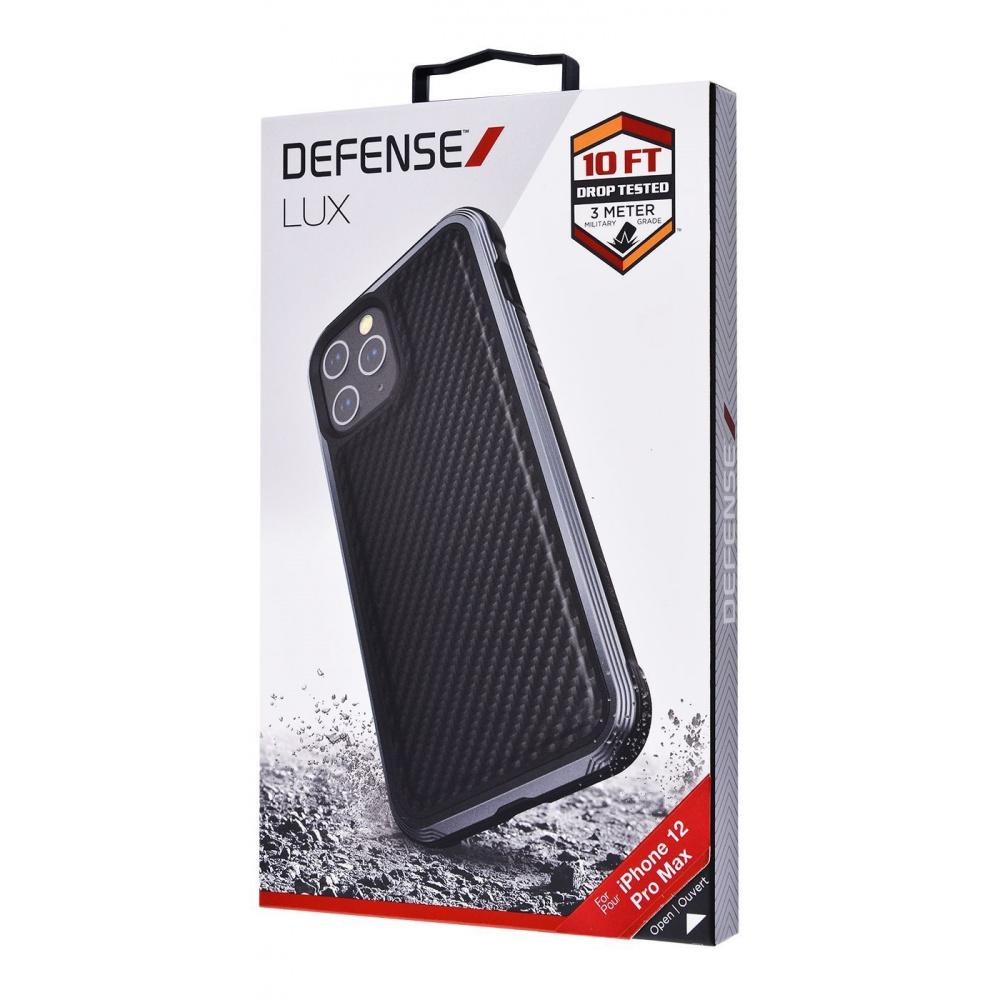 Defense Lux Series (Metal+Leather+TPU) iPhone 12 Pro Max - фото 1