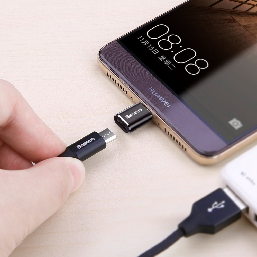 Перехідник OTG Baseus Micro USB to Type-C — Придбати в Україні - фото 4