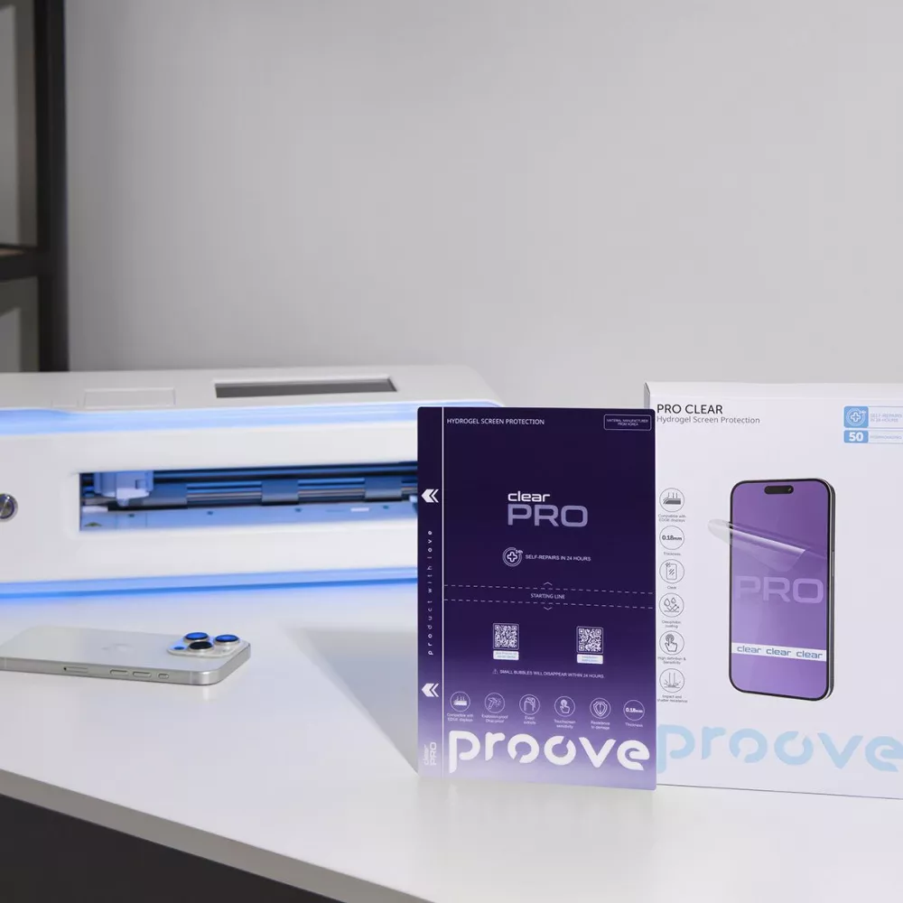 Защитная гидрогелевая пленка Proove Hydrogel Screen Protection PRO Clear - фото 2