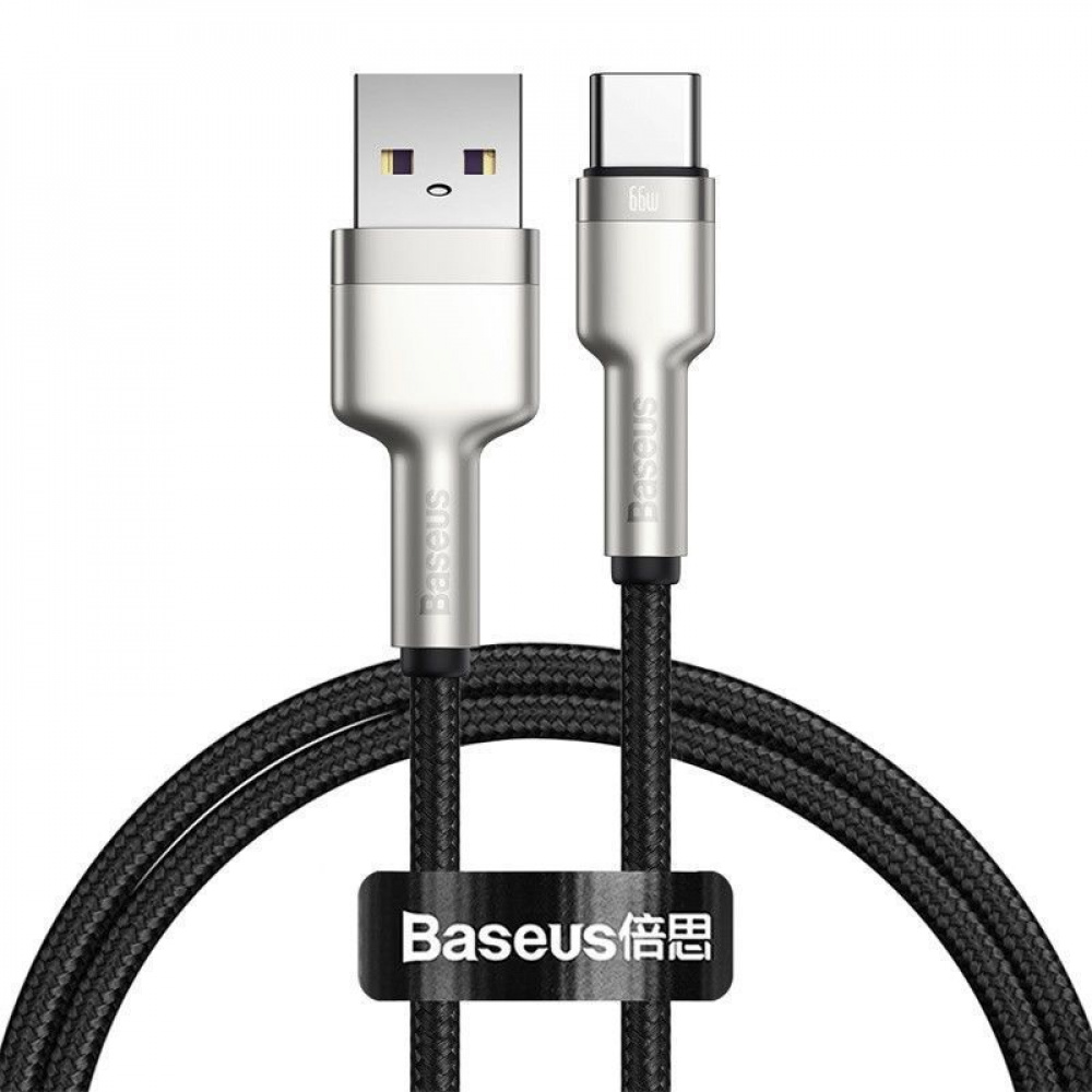 Кабель Baseus Cafule Metal Data Type-C 66W (0.25m) — Придбати в Україні