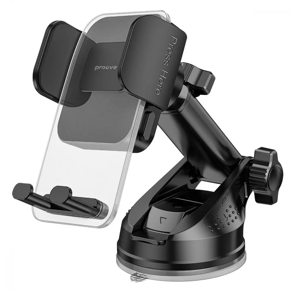 Автодержатель Proove Crystal Clamp Plus Suction Type Car Mount