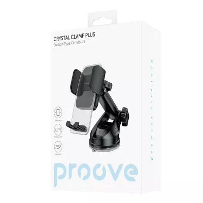 Автомобільний тримач Proove Crystal Clamp Plus Suction Type Car Mount — Придбати в Україні