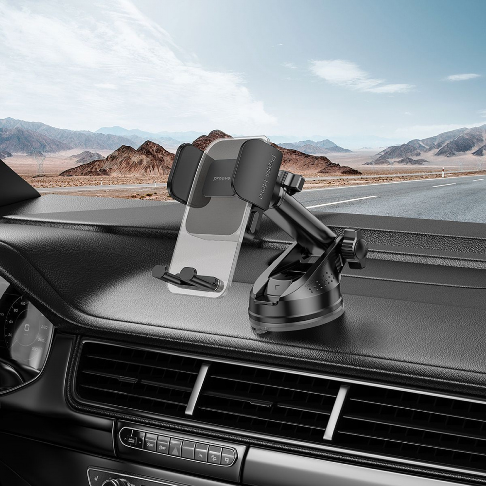 Автомобільний тримач Proove Crystal Clamp Plus Suction Type Car Mount — Придбати в Україні - фото 2