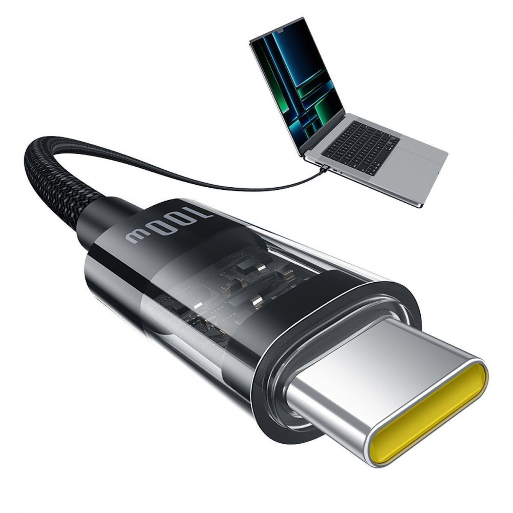 Кабель Baseus Gem Fast-Charging Data Cable Type-C to Type-C 100W 1m - фото 4