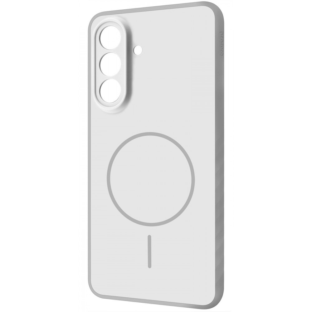 Чохол Proove Softline Case with Magnetic Ring Samsung Galaxy S24/S25 silver (PCLCSGS02429) Сріблястий на малюнкі №1