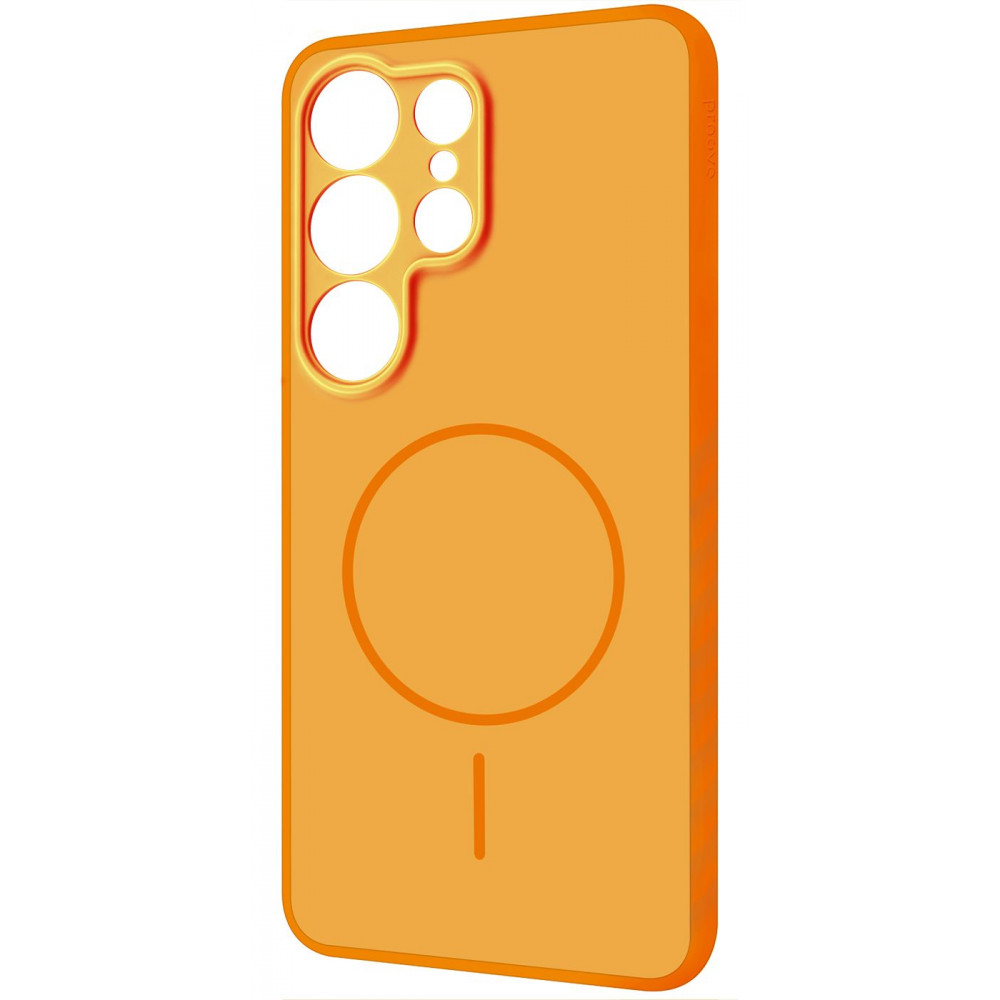 Чохол Proove Softline Case with Magnetic Ring Samsung Galaxy S25 Ultra orange (PCLCSGSU2510) Оранжевий на малюнкі №1