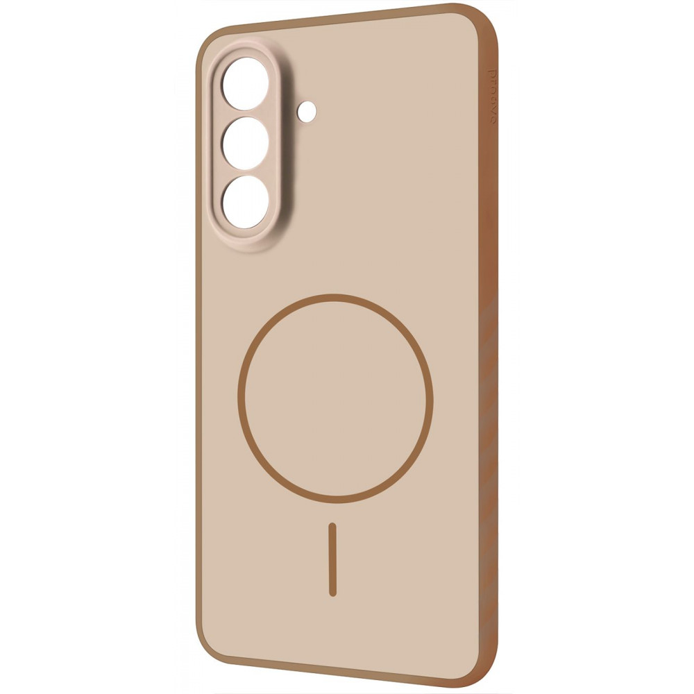 Чехол Proove Softline Case with Magnetic Ring Samsung Galaxy S26 beige (PCLCSGS02681) Бежевый на картинке №1