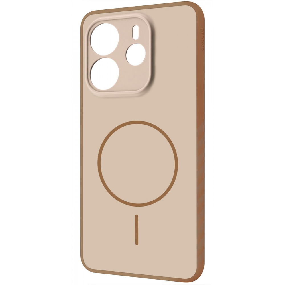 Чохол Proove Softline Case with Magnetic Ring Xiaomi Redmi Note 14 4G (European) 164.84mm beige (PCLCXRN14481) Бежевий на малюнкі №1