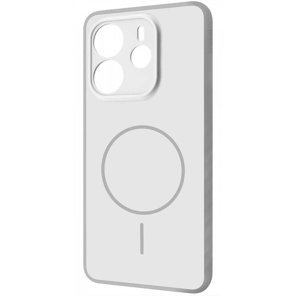 Чохол Proove Softline Case with Magnetic Ring Xiaomi Redmi Note 14 4G (European) 164.84mm silver (PCLCXRN14429) Сріблястий на малюнкі №1