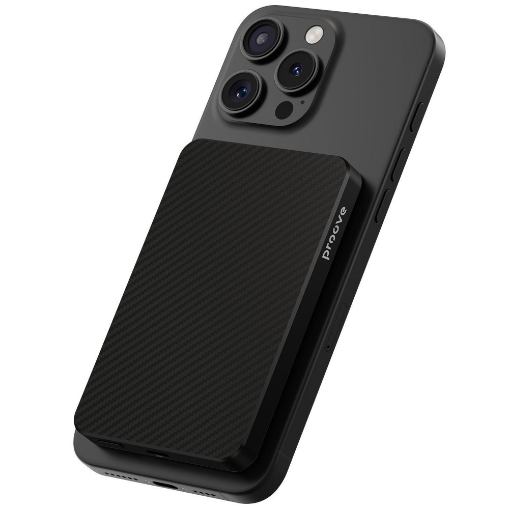 Портативна Батарея Proove Carbon Slim 20W 5000mAh black (PBCS20010001) Чорний на малюнкі №3