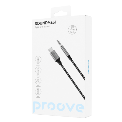 Купить Кабель AUX Proove SoundMesh Type-C to 3.5mm (1m) 55273 - Ncase