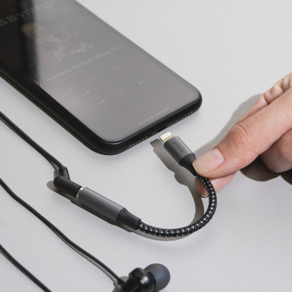 Кабель AUX Proove SoundMesh Lightning to 3.5mm (1m) — Придбати в Україні - фото 3
