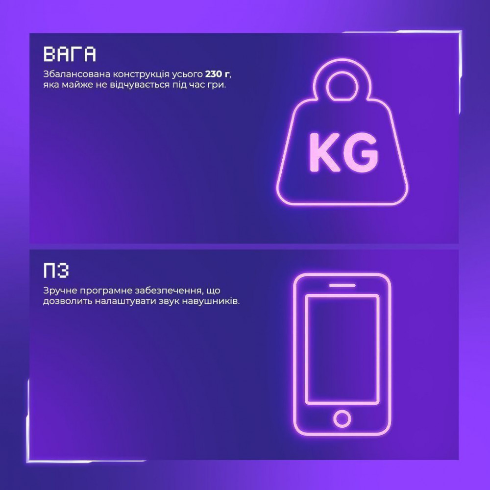 Бездротова ігрова гарнітура Proove Gaming Bliss (APP) black (GHBLPP010001) Чорний на малюнкі №6