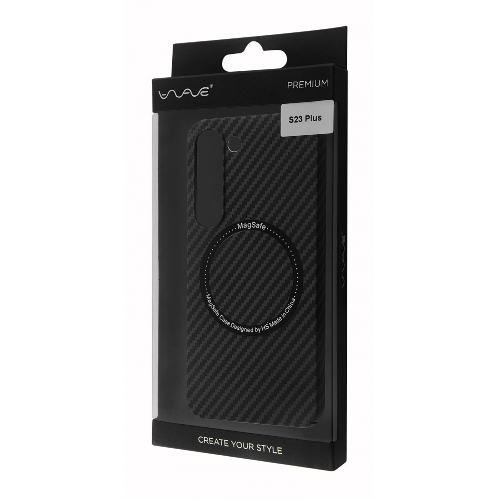 Чехол WAVE Carbon Case with Magnetic Ring Samsung Galaxy S23 Plus - фото 1