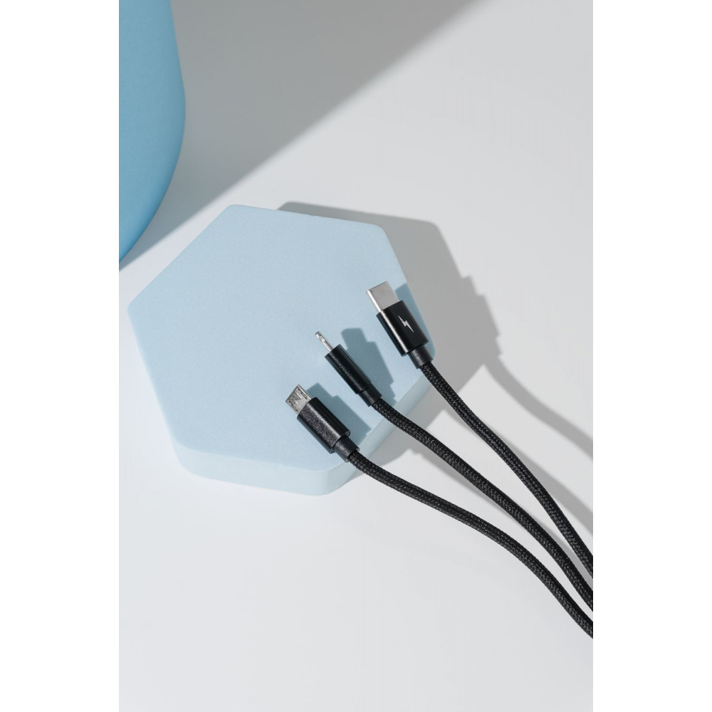 Кабель Proove Triple Connection 3 in 1 Type-C + Micro USB + Lightning (1.3m) — Придбати в Україні - фото 2