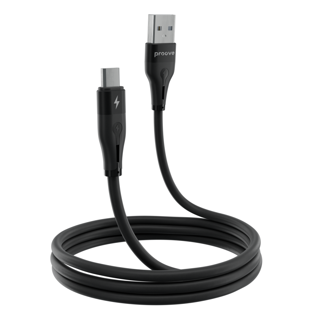 Кабель Proove Soft Silicone USB to Micro USB 2.4A (1m) - фото 2