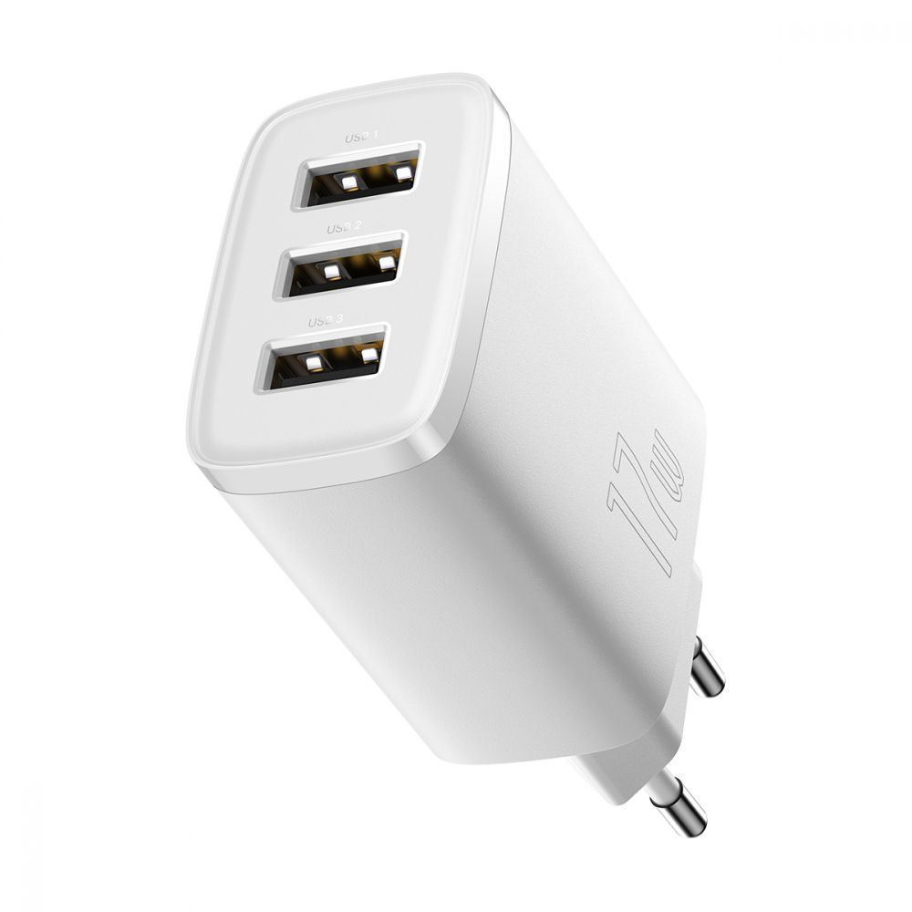 МЗП Baseus Compact 17W (3 USB) — Придбати в Україні - фото 6