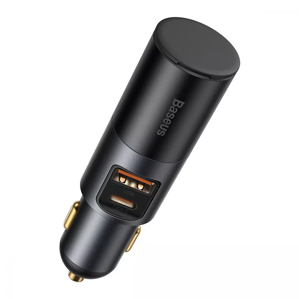 Автомобильное ЗУ Baseus Share Together with Cigarette Port USB + Type-C 120W - фото 4