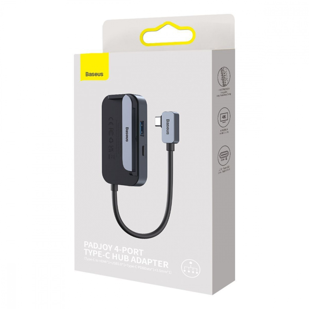 Type-C-Хаб Baseus PadJoy 4-Port Adapter — Придбати в Україні