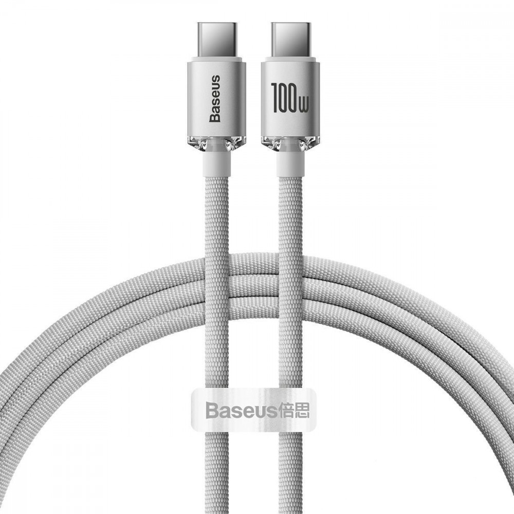 Кабель Baseus Crystal Fast Charging Type-C to Type-C 100W (1m) — Придбати в Україні