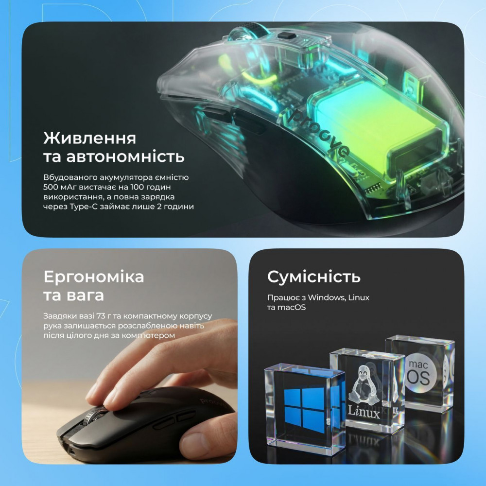 Беспроводная мышь Proove Comet - фото 4