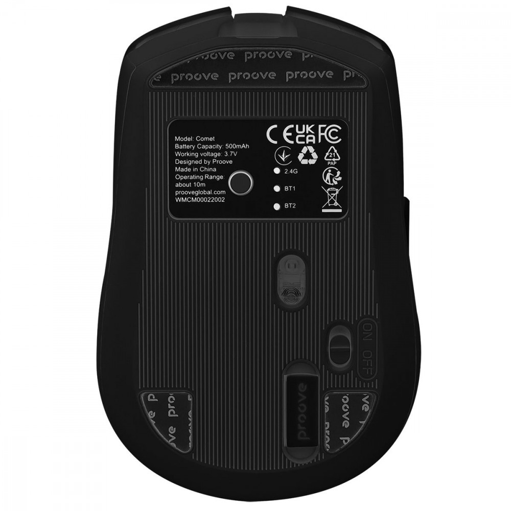 Беспроводная мышь Proove Comet black (WMCM00022001) Черный на картинке №9