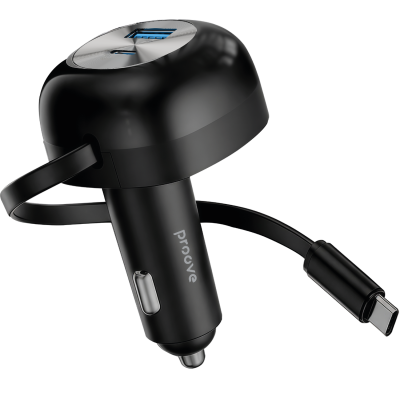 АЗП Proove Pulsar 65W (Type-C + USB) + Retractable Type-C Cable — Придбати в Україні