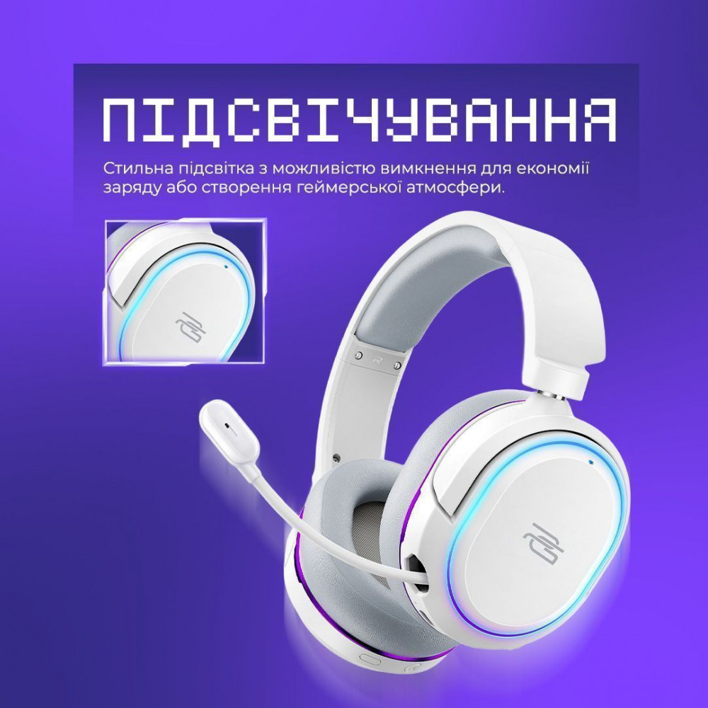 Бездротова ігрова гарнітура Proove Gaming Rapture (APP) black (GHRPPP010001) Чорний на малюнкі №5