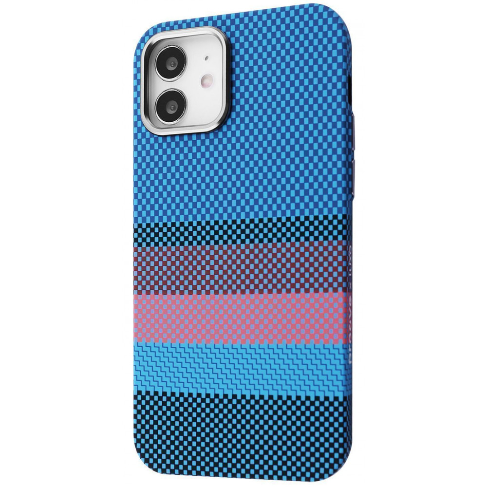 Чехол Proove Gleam Case with Magnetic Ring iPhone 12/12 Pro blue borders на картинке №1