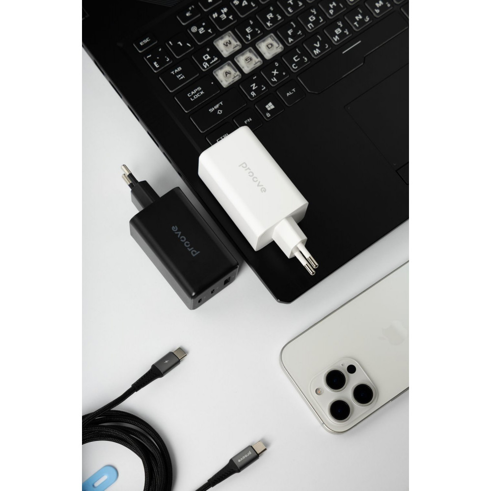 СЗУ Proove Pocket GaN 65W (2Type-C + USB) - фото 24