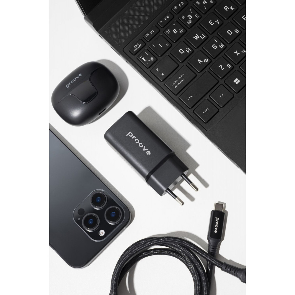 СЗУ Proove Pocket GaN 65W (2Type-C + USB) - фото 16