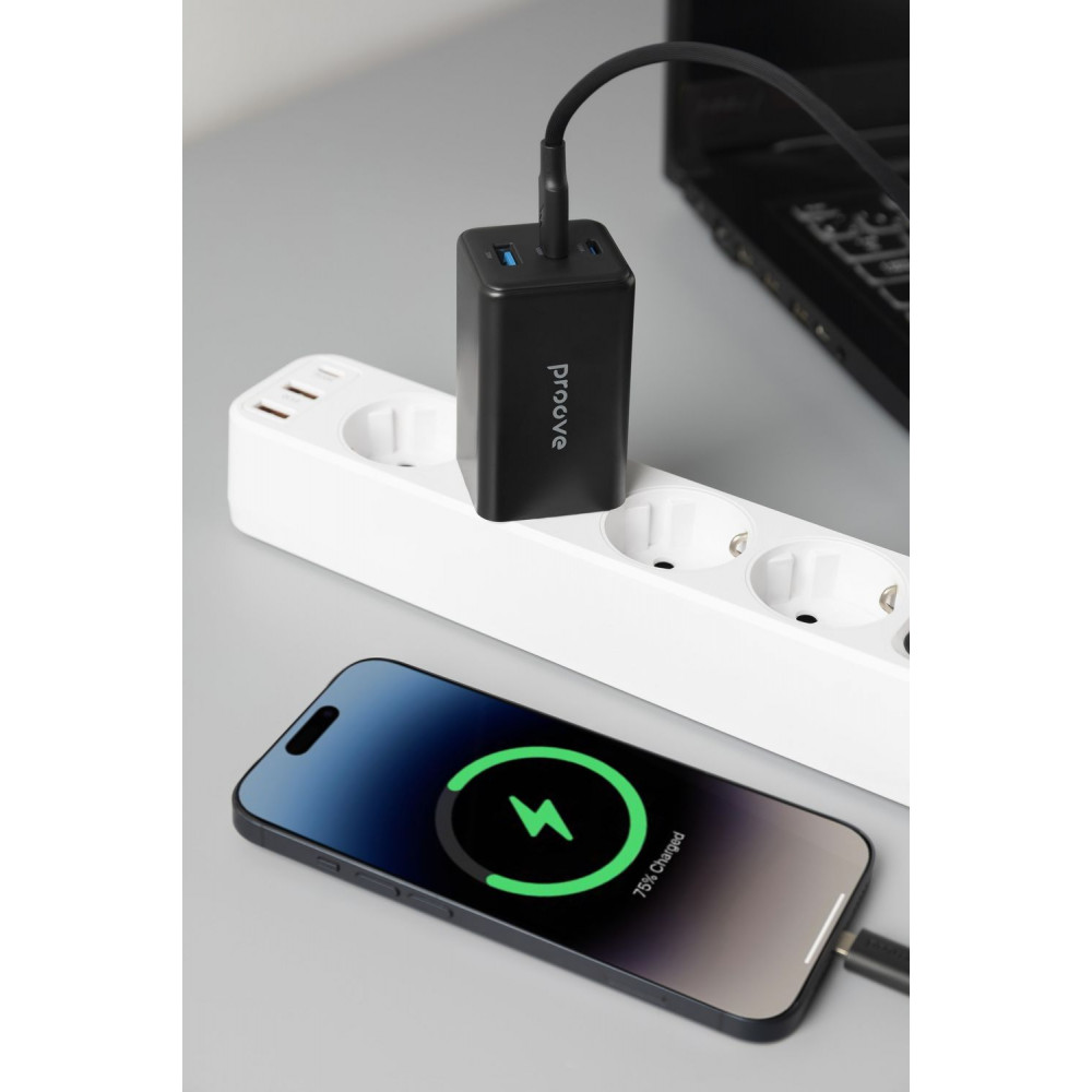 СЗУ Proove Pocket GaN 65W (2Type-C + USB) - фото 17
