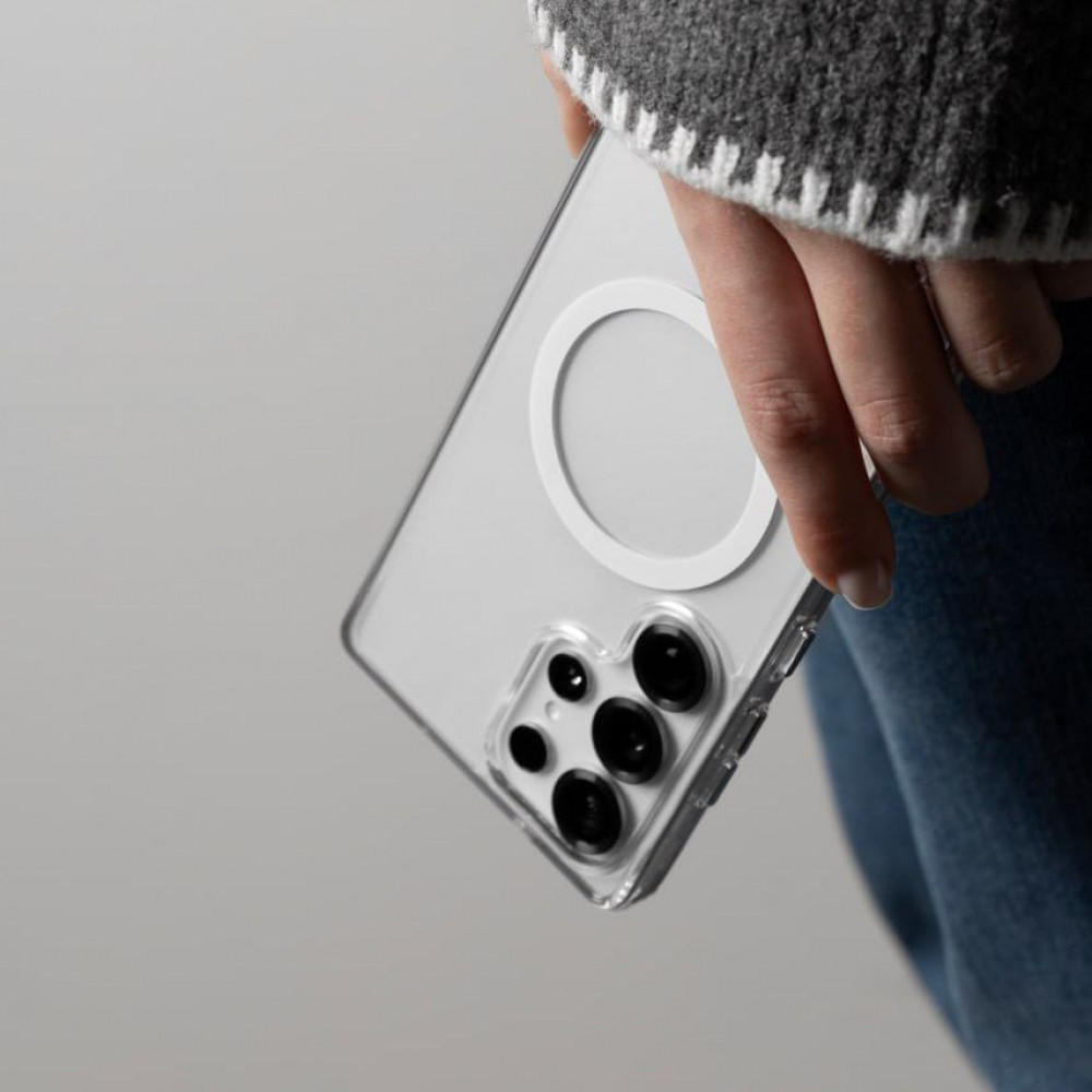 Чехол WAVE Clear Case (PC+TPU) with Magnetic Ring Pixel 11/11 Pro clear (70755) Прозрачный на картинке №5