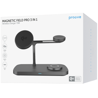 Бездротовий ЗП Proove Magnetic Field Pro 3 in 1 Qi2 — Придбати в Україні
