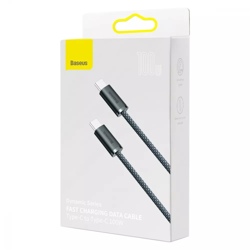 Кабель Baseus Dynamic Series Fast Charging Type-C to Type-C 100W (1m) — Придбати в Україні - фото 1