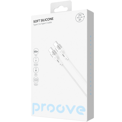 Кабель Proove Soft Silicone Type-C to Type-C 60W (2m) — Придбати в Україні