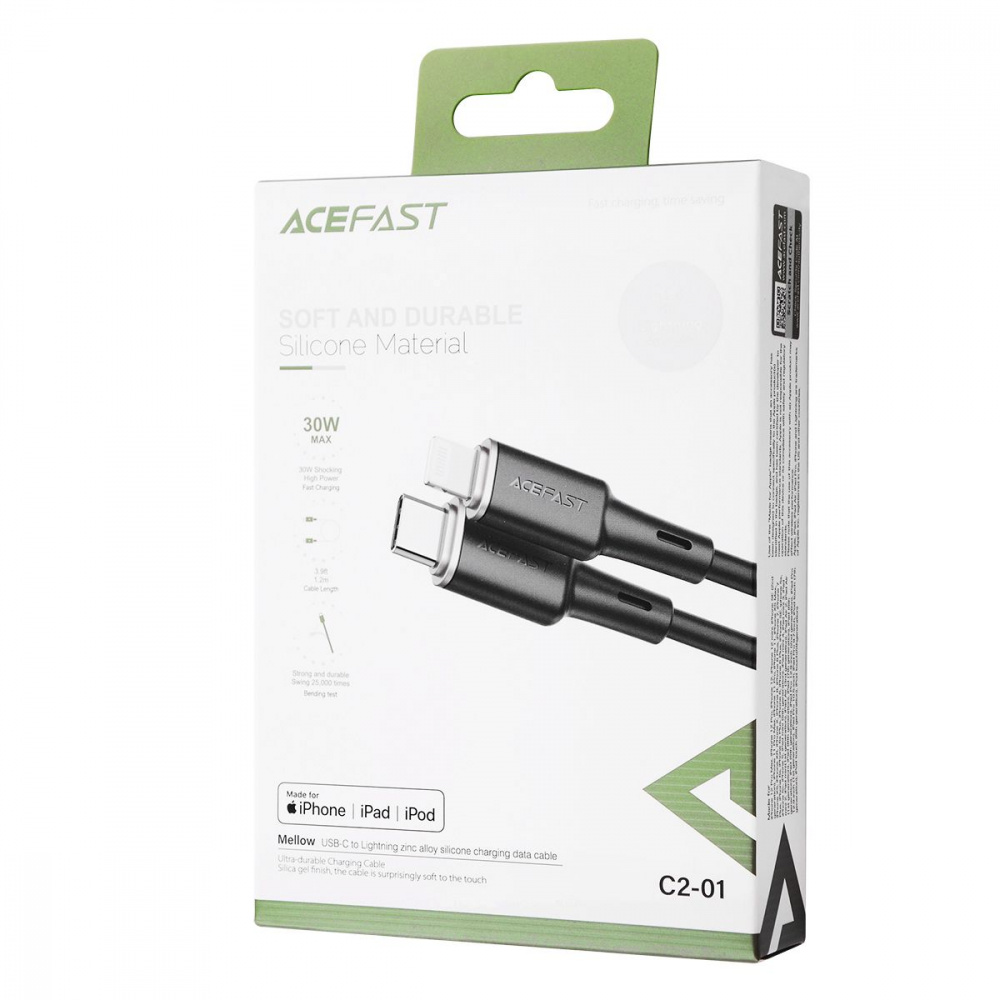 Cable Acefast C2-01 Type-C to Lightning 30W (1.2m) - фото 1