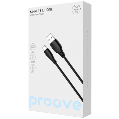 Кабель Proove Simple Silicone USB to Type-C 3A (2m) — Придбати в Україні